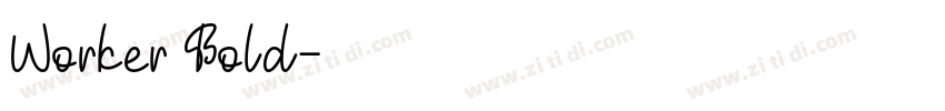 Worker Bold字体转换